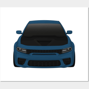 Charger Widebody Frostbite + black hood Posters and Art